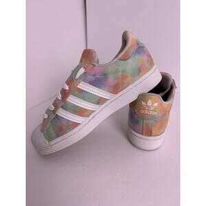 Adidas Originals Superstar Tie Dye FY1268 Women’s 6.5 White Multicolor EUC